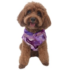 Plum Purple Abstract Floral Pattern Dog Sweater by SpinnyChairDesigns
