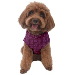 Plum Abstract Checks Pattern Dog Sweater by SpinnyChairDesigns