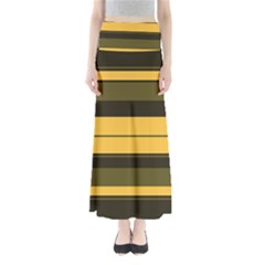 Vintage Yellow Full Length Maxi Skirt by tmsartbazaar