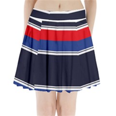 Casual Uniform Stripes Pleated Mini Skirt by tmsartbazaar