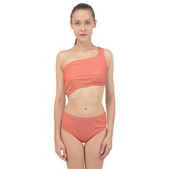 Appreciating Apricot Spliced Up Two Piece Swimsuit by Janetaudreywilson