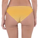 Saffron Yellow and Cream Gradient Ombre Color Reversible Hipster Bikini Bottoms View4