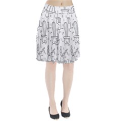 Cactus Pleated Skirt by Sobalvarro