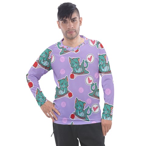 Playing Cats Men s Pique Long Sleeve Tee by Sobalvarro