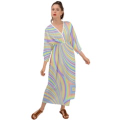 Pastel Color Stripes  Grecian Style  Maxi Dress by SpinnyChairDesigns