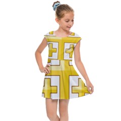 Arms Of The Kingdom Of Jerusalem Kids  Cap Sleeve Dress by abbeyz71
