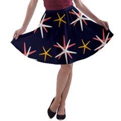Starfish A-line Skater Skirt by Mariart