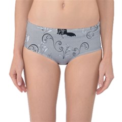 Grey Cats Design  Mid-waist Bikini Bottoms by Abe731