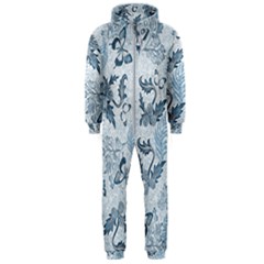 Nature Blue Pattern Hooded Jumpsuit (men)  by Abe731