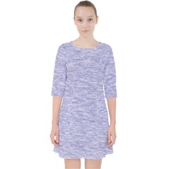 Light Purple Color Textured Pocket Dress by SpinnyChairDesigns