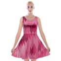 Blush Pink Geometric Pattern Velvet Skater Dress View1