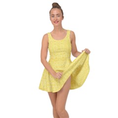 Boho Saffron Yellow Color Inside Out Casual Dress by SpinnyChairDesigns