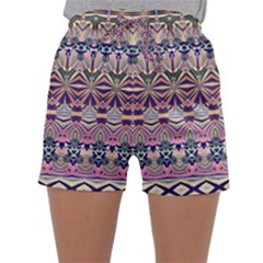 Colorful Boho Pattern Sleepwear Shorts by SpinnyChairDesigns