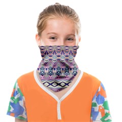 Colorful Boho Pattern Face Covering Bandana (kids) by SpinnyChairDesigns
