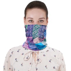Boho Patchwork Face Covering Bandana (adult) by SpinnyChairDesigns