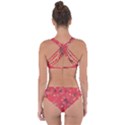 Red Wildflower Floral Print Criss Cross Bikini Set View2