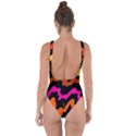 Multicolored Scribble Abstract Pattern Bring Sexy Back Swimsuit View2