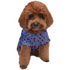 Abstract Checkered Pattern Dog T-shirt by SpinnyChairDesigns