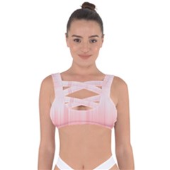 Fresh Pink Ombre Bandaged Up Bikini Top by SpinnyChairDesigns