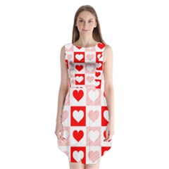 Hearts  Sleeveless Chiffon Dress   by Sobalvarro