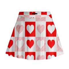 Hearts  Mini Flare Skirt by Sobalvarro
