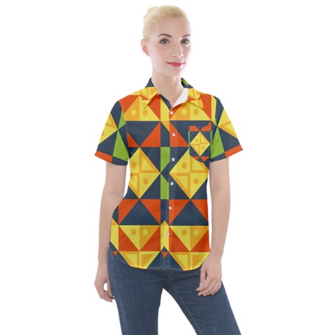 Africa  Women s Short Sleeve Pocket Shirt by Sobalvarro