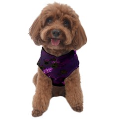 Purple Flowers Dog Sweater by SpinnyChairDesigns