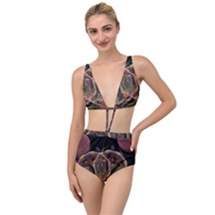 Fractal Geometry Tied Up Two Piece Swimsuit by Sparkle