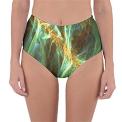 Abstract Illusion Reversible High-waist Bikini Bottoms by Sparkle