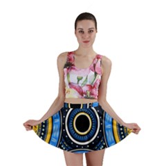 Tribal Zentangle Art Mini Skirt by tmsartbazaar