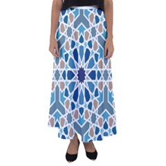 Arabic Geometric Design Pattern  Flared Maxi Skirt by LoolyElzayat
