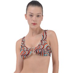Psychedelic Swirls Ring Detail Bikini Top by Filthyphil