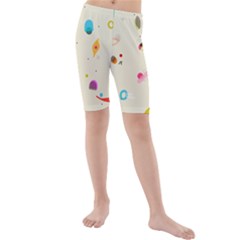 Dots, Spots, And Whatnot Kids  Mid Length Swim Shorts by andStretch