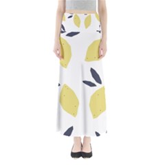 Laser Lemons Full Length Maxi Skirt by andStretch
