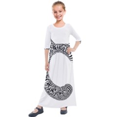 Letter C  Kids  Quarter Sleeve Maxi Dress by Sabelacarlos