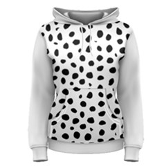  Black And White Seamless Cheetah Spots Women s Pullover Hoodie by LoolyElzayat