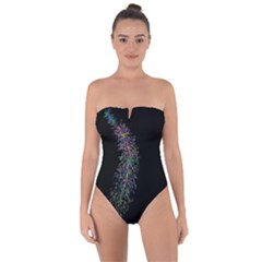 Galaxy Space Tie Back One Piece Swimsuit by Sabelacarlos