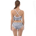 Black And White Seamless Cheetah Spots White Mini Tank Bikini Set View2