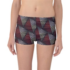 Abstract Zigzag Motif Reversible Boyleg Bikini Bottoms by tmsartbazaar