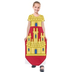 Royal Arms Of Castile  Kids  Short Sleeve Maxi Dress by abbeyz71