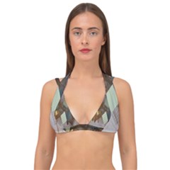 Geometry Diamond Double Strap Halter Bikini Top by Sparkle