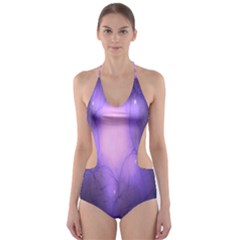 Violet Spark Cut-out One Piece Swimsuit by Sparkle