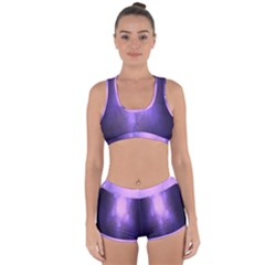 Violet Spark Racerback Boyleg Bikini Set by Sparkle