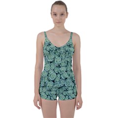 Realflowers Tie Front Two Piece Tankini by Sparkle