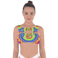 Masaic Colorflower Bandaged Up Bikini Top