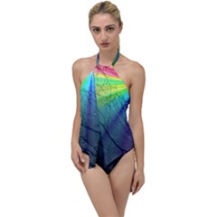 Rainbow Rain Go With The Flow One Piece Swimsuit by Sparkle
