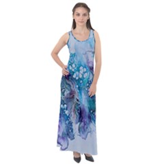 Sea Anemone Sleeveless Velour Maxi Dress by CKArtCreations