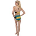 Flag of the Bahamas Plunging Cut Out Swimsuit View2