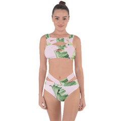 Palm Leaf Bandaged Up Bikini Set  by goljakoff