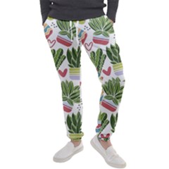 Cactus Love  Men s Jogger Sweatpants by designsbymallika
